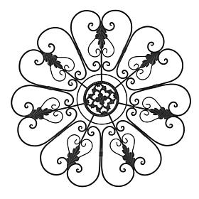 Glitzhome 23.75" Traditional Iron Scroll Wall Décor