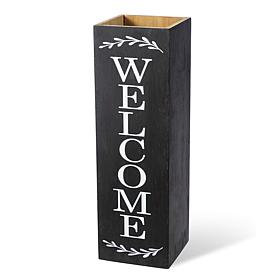 Glitzhome 24"H Double Sided Solid Wood Boxed Porch Sign