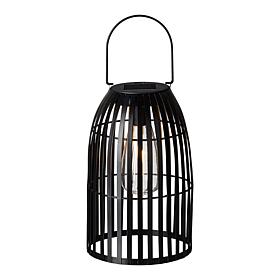 Glitzhome 9.75in H Metal Woven Solar Powered Outdoor Hanging Lantern