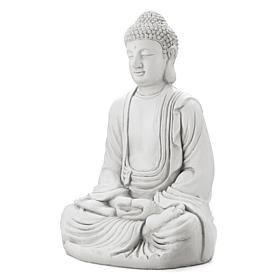 Glitzhome Oversized MGO Meditating Buddha Statue 29.5" H