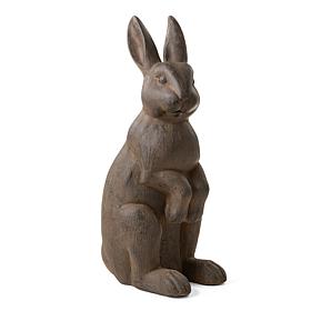 Glitzhome Oversized Standing Rabbit Garden Statue 28"H