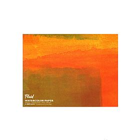 Global Art Fluid Cold Press Watercolor Paper Block- 15 sheets, 16 x 20