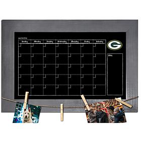 Green Bay Packers Monthly Chalkboard with frame & clothespins 11x19...