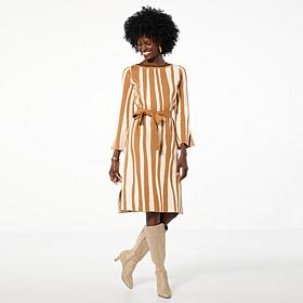 GREY by Jhoan Sebastian Grey Abstract Print Sweater Dress