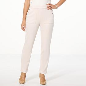 GREY by Jhoan Sebastian Grey Bonded Faux Suede Pull-On Pant