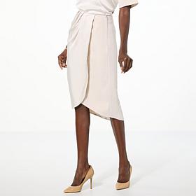 GREY by Jhoan Sebastian Grey Satin Twist Skirt