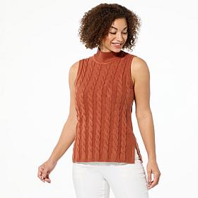 GREY by Jhoan Sebastian Grey Sleeveless Mock Neck Sweater