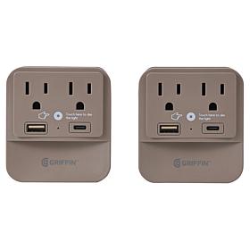 Griffin Wall Charger 2pk w/ Night Light