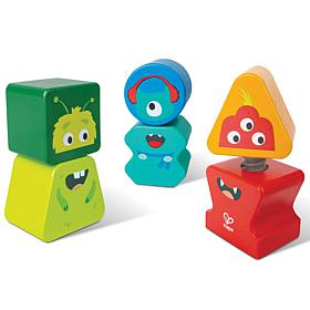 Hape Building Block Monster Buddies - 3-Piece Set