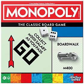 Hasbro Monopoly Board Game with Storage Tray