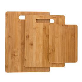 Hastings Home 3-Piece Set Bamboo Cutting Boards
