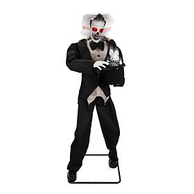 Haunted Hill Farm 5.9-Ft. Standing Animated Magician Animatronic