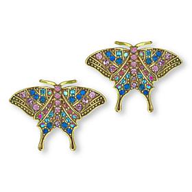 Heidi Daus Butterfly Dreams Multicolor Crystal Earrings
