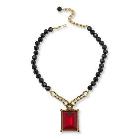 Heidi Daus Charmed Nouveau 19" Beaded Crystal Drop Necklace