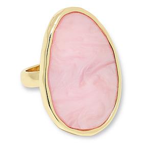 Heidi Daus Heidi Illustrated Simulated Mother-of-Pearl Solitaire Ring