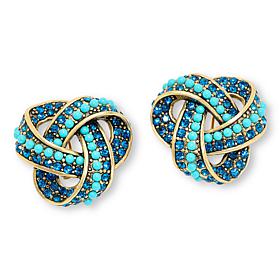 Heidi Daus Love Me Knot Crystal Earrings