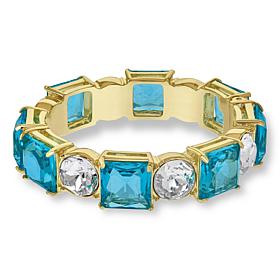 Heidi Daus The Golden Age Goldtone Crystal Bangle Bracelet