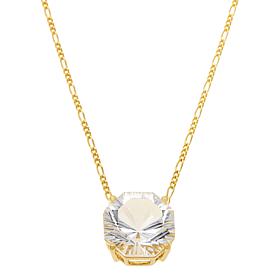 Herkimer Mines "Diamond" Quartz Faceted Drop Chain Necklace