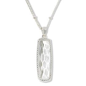 Herkimer Mines "Diamond" Quartz Fancy-Cut Pendant with 18" Chain