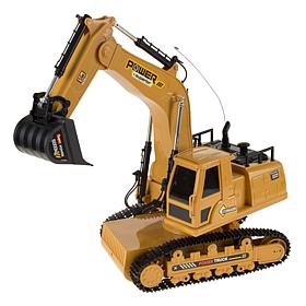 Hey! Play! Remote Control Excavator Construction Toy with Movable Claw