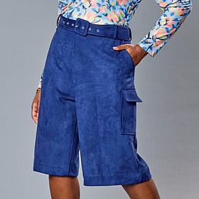 HFR x Undra Celeste Faux Suede Cargo Short