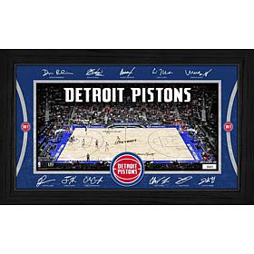 Highland Mint Detroit Pistons Signature Court Framed Print