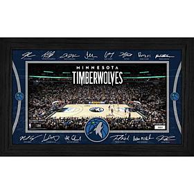 Highland Mint Minnesota Timberwolves Signature Court 12" x 20"