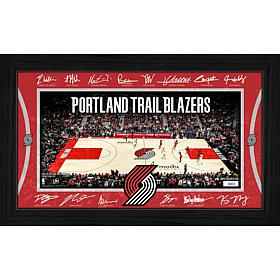 Highland Mint Portland Trail Blazers Signature Court 12" x 20" Print