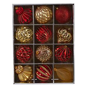 Holiday Lux Shatterproof, 12 Count Christmas Tree Ornament Set, 100...