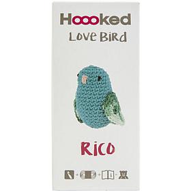 Hoooked Love Bird Yarn Kit with Eco Barbante Yarn - Turquoise