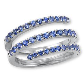 House of Ellure 1.7ctw Pink or Blue Sapphire Wrap Ring