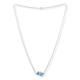 House of Ellure Multigemstone Fancy-Shape Cluster 18" Chain Necklace