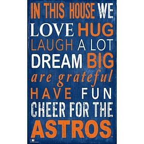 Houston Astros In This House Sign  
