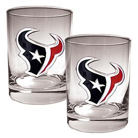 Houston Texans 2pc Rocks Glass Set