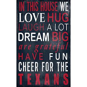 Houston Texans In This House Sign