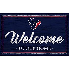 Houston Texans Team Color Welcome 11x19 Sign