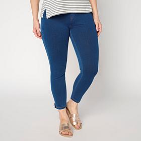 HUE Classic Denim Skimmer Legging with Side Slits