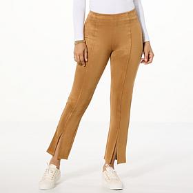 HUE Faux Suede High-Rise Straight Leg Legging