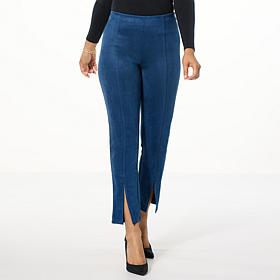 HUE Faux Suede High-Rise Straight Leg Legging