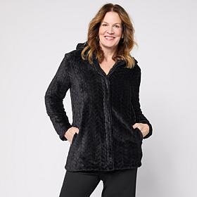 HUE Soft Sherpa Zip Jacket