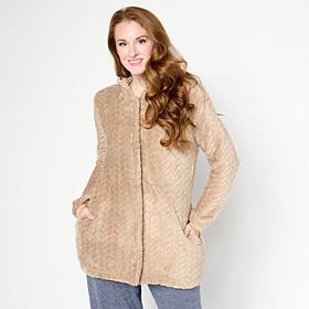 HUE Soft Sherpa Zip Jacket