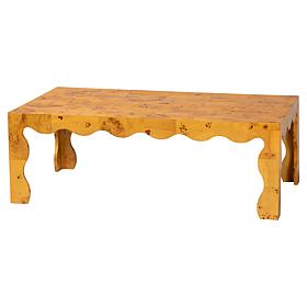 Huxley Natural Burl Wood Coffee Table