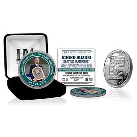 Ichiro Suzuki 2025 Hall of Fame Induction Colorized Silver Coin