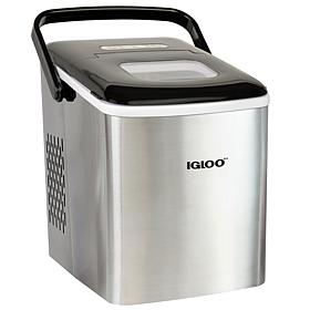 Igloo 26 lb. Self-Cleaning Portable Stainless Steel Ice Maker Machine