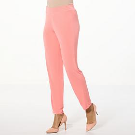 IMAN Global Chic Jersey Knit Slim-Leg Pull-On Pant