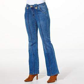 IMAN Global Chic Pintuck Trouser Jean