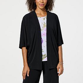 IMAN Global Chic Runway Dolman Sleeve Knit Cardigan