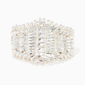 Imperial Silver Sterling Silver Satin Lame' Diamond-Cut Ring