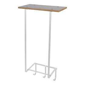 Improvements 28" Vertical Towel Storage with Top Shelf and Hooks