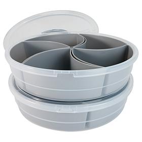 Improvements 2pc snack tray storage
